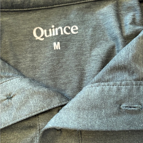 Quince forest green Button-Up polo men’s medium Shirt excellent condition - Picture 6 of 7